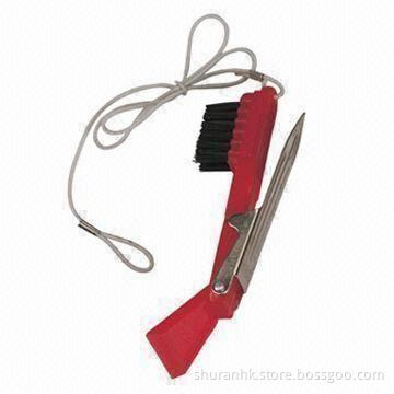 Golf Brush with Tool, Made of ABS Plastic Material, Available in Various Colors